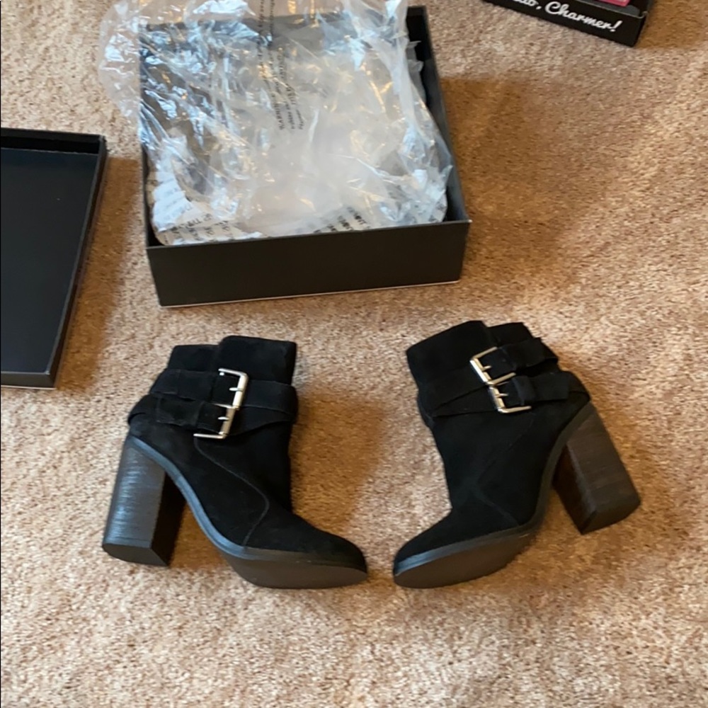 Black booties by shoemint